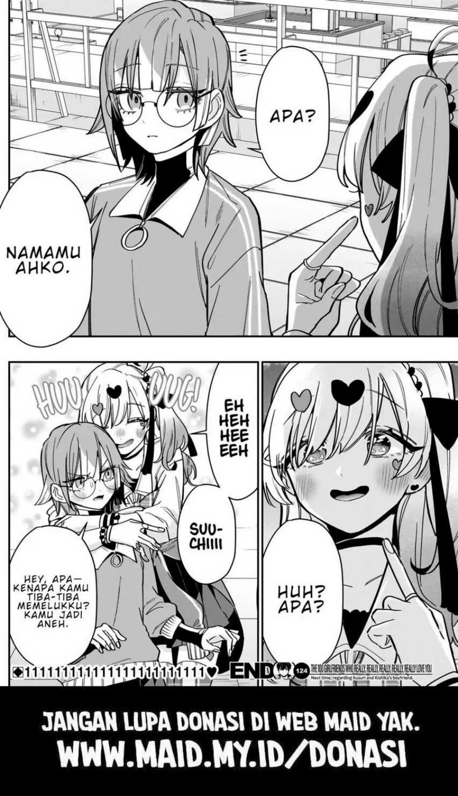 Kimi no Koto ga Dai Dai Dai Dai Daisuki na 100-ri no Kanojo Chapter 124 Bahasa Indonesia